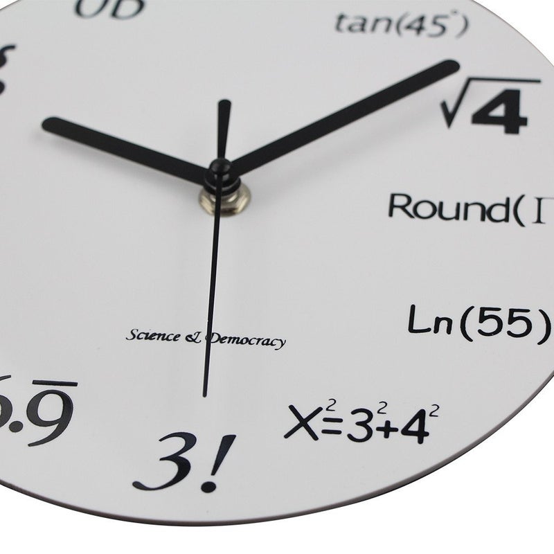 Timelike Math Clock, Unique Wall Clock Modern Design Novelty Maths Equation Clock - Each Hour Marked by a Simple Math Equation (12"(30CM)) - Image 4